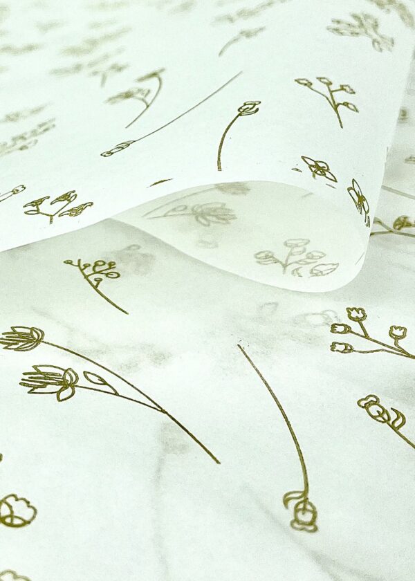 Papel Antigordura p/ Alimentos (40x28cm) Floral – 500 Folhas 3