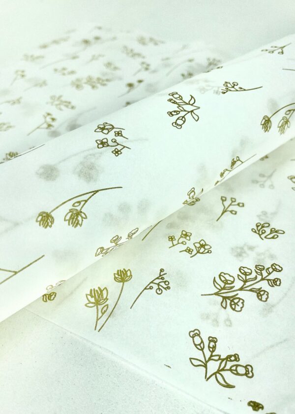 Papel Antigordura p/ Alimentos (40x28cm) Floral – 500 Folhas 4