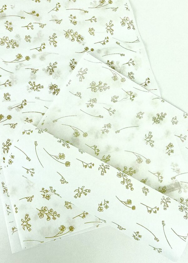 Papel Antigordura p/ Alimentos (40x28cm) Floral – 500 Folhas 5