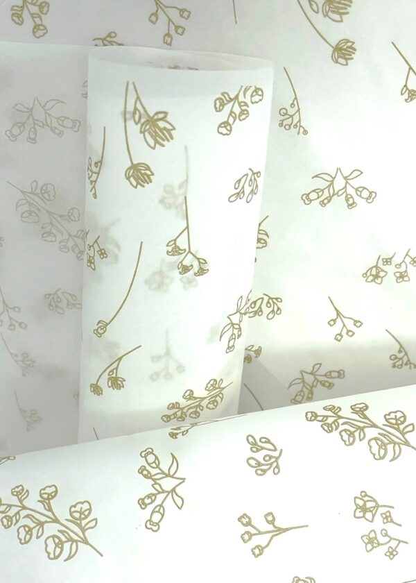 Papel Antigordura p/ Alimentos (40x28cm) Floral – 500 Folhas 7