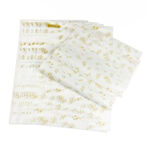 Papel Antigordura p/ Alimentos (40x28cm) Floral – 500 Folhas