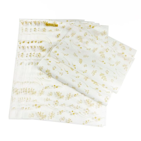 Papel Antigordura p/ Alimentos (40x28cm) Floral – 500 Folhas