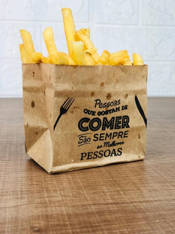 Saquinho Kraft para Porções Estampado com Frase – 200 Unidades 5