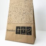 Saco Kraft p/ Delivery (18x10x36cm) Gratidão – 100 Unidades 2