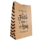 Saco Kraft p/ Delivery Feito com Amor (22×11,5x34cm) – 100 Unidades 1