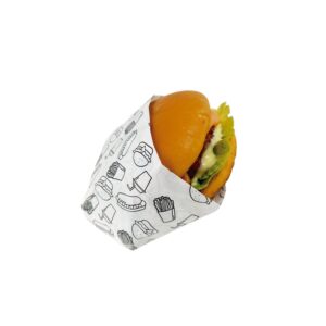 Papel Antigordura p/ Hambúrguer e Lanches Fast Food – 500 Folhas