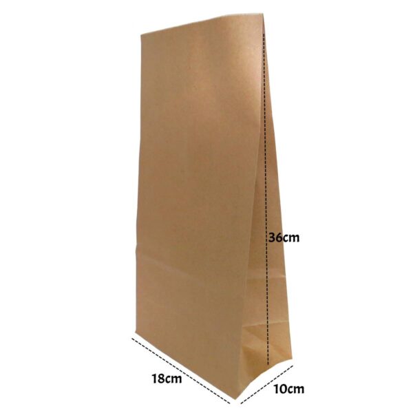 Saco Kraft Delivery N.1 (18 x 10,5 x 35 cm) Liso 100 unidades 4