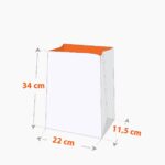 Saco Kraft p/ Delivery (22×11,5x34cm) Liso – 100 Unidades 2