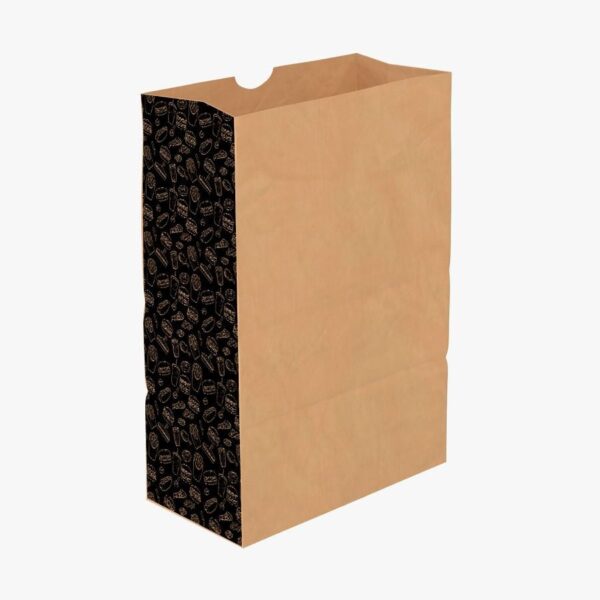 Saco Kraft p/ Delivery (24x14x33cm) Linha Hamburgueria – 100 Unidades 7
