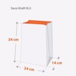 Saco Kraft p/ Delivery (24x14x33cm) Linha Hamburgueria – 100 Unidades 8