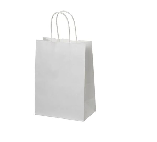 Sacola Kraft Branca (12 x 8 x 18 cm) – 100 Unidades 1