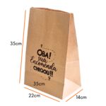 Saco Kraft Delivery (22 x 14 x 35 cm) – 100 Unidades 2
