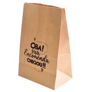 Saco Kraft Delivery (22 x 14 x 35 cm) – 100 Unidades