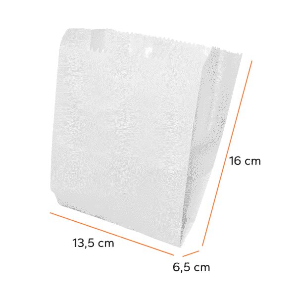 Saquinho Papel Anti Gordura p/ Batata Frita, Salgados, Hamburger Linha 3