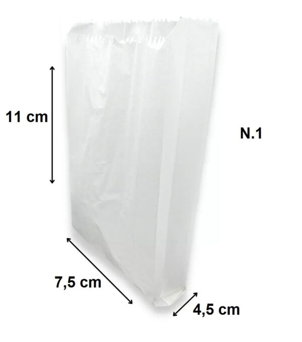 Saco para Pipoca Monolúcido Branco – 500 unid 1