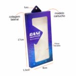 Embalagem Para Capinha de Celular c/ Vizor Vazado (9 x 1,5 x 17 cm) Personalizada 2