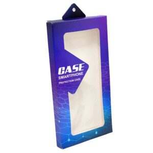 Embalagem Para Capinha de Celular c/ Vizor Vazado (9 x 1,5 x 17 cm) Personalizada